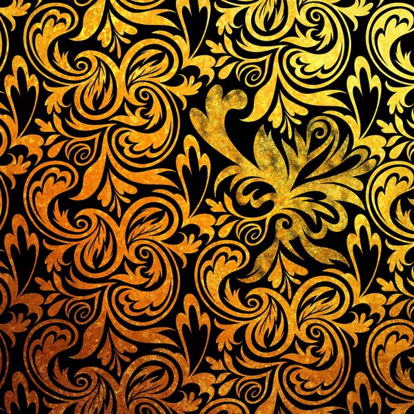 Decorative Elements: Secret View in Black & Gold by 5by5collective