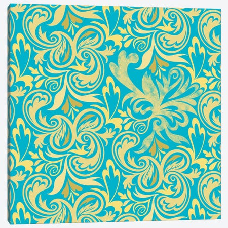 Secret View in Blue & Yellow Canvas Print #HPP32} by 5by5collective Canvas Art