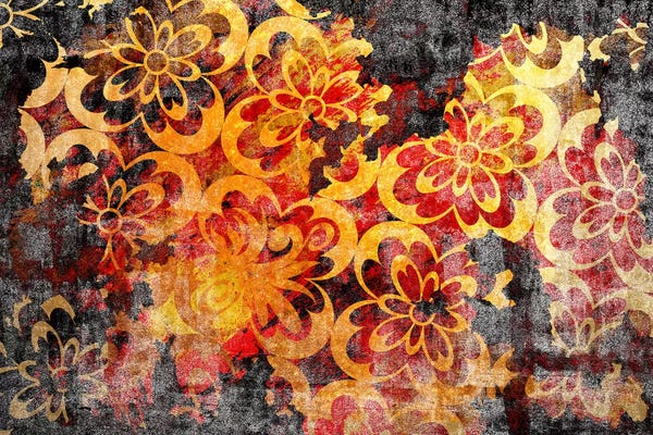 Damask: Flourished Floral Torn Extended by 5by5collective