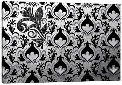 Incoherent Fragment in Black & White Extended Canvas Art Print - Black & White Patterns
