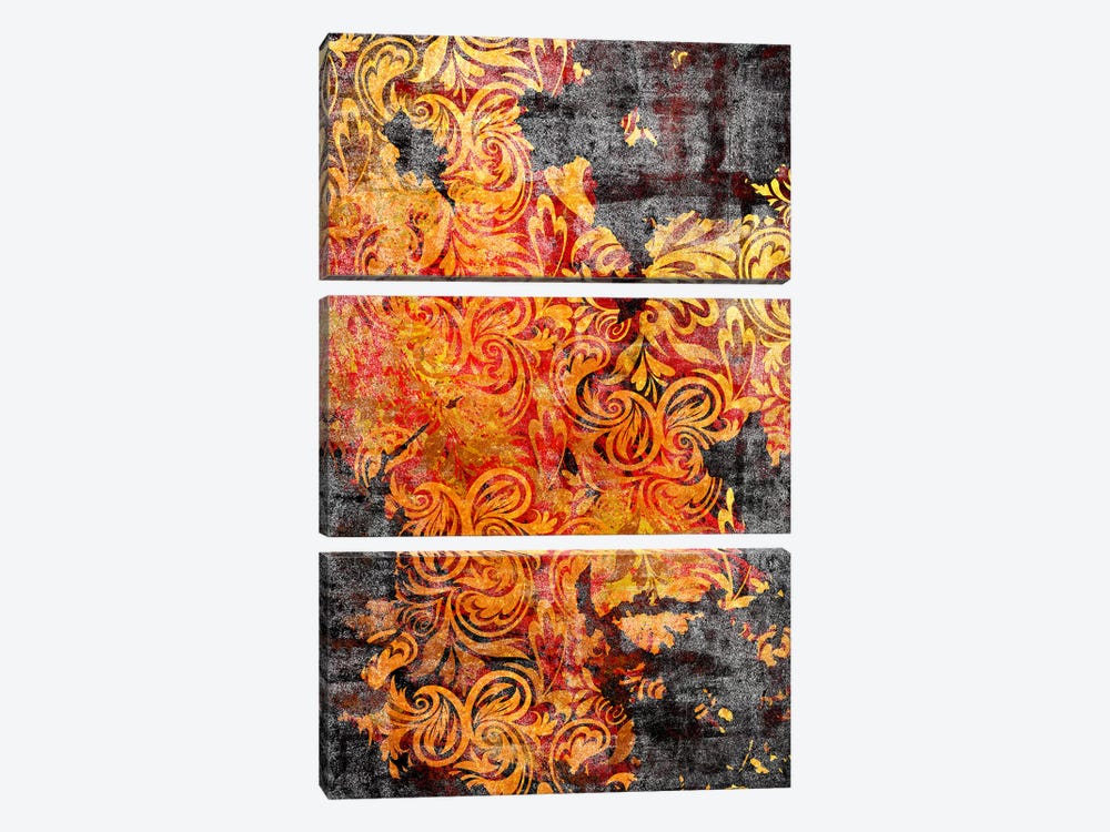 Secret View Torn Extended by 5by5collective 3-piece Canvas Print
