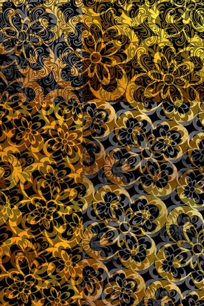 Evolving Movement in Gold Extended by 5by5collective metal wall art