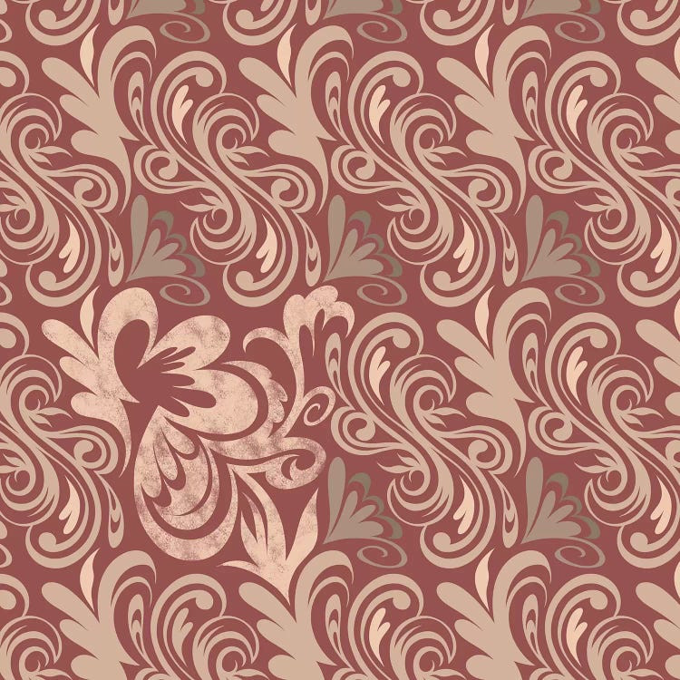 Element of Peace in Red & Beige by 5by5collective wall art
