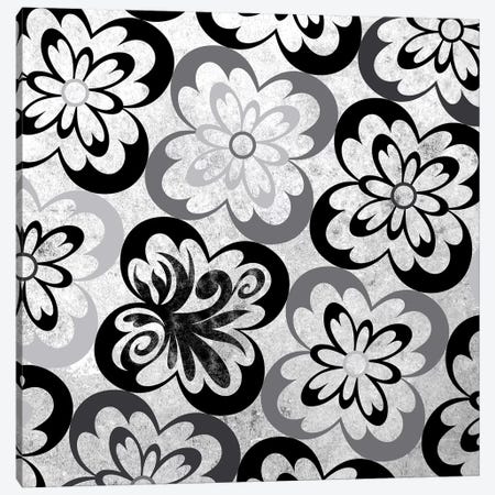 Flourished Floral in Black & White Canvas Print #HPP9} by 5by5collective Canvas Print