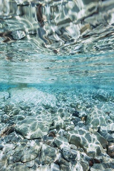 Clear Water Shallows by Hannah Prewitt metal wall art