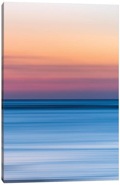 Sunset Stripes Canvas Art Print - Rothko Inspired Photography