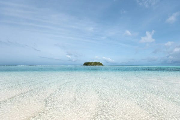 Large Coastal Art - Canvas Prints: The Island by Hannah Prewitt