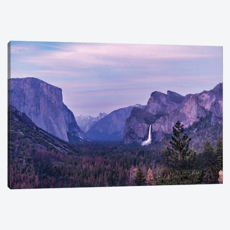 Sunset At Tunnel View Canvas Print #HRB35} by Heather Roberson Canvas Artwork