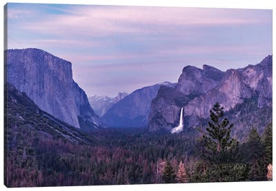 Sunset At Tunnel View Canvas Art Print - Pantone 2022 Very Peri