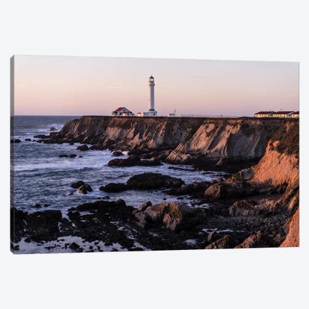 Point Arena Lighthouse Canvas Print #HRB54} by Heather Roberson Canvas Art