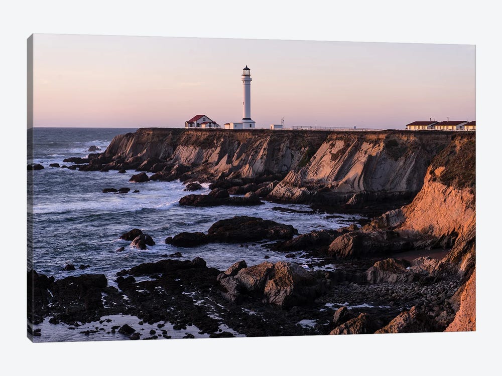 Point Arena Lighthouse by Heather Roberson 1-piece Canvas Art