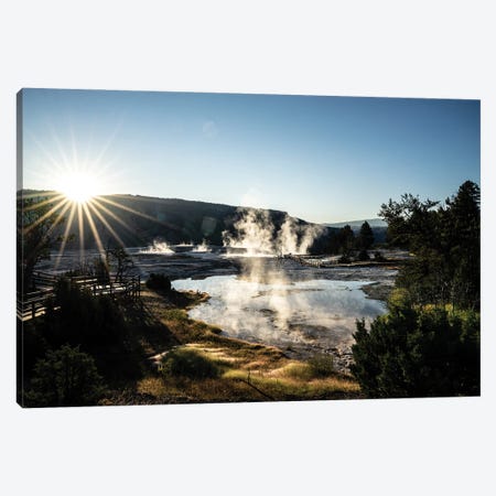 Mammoth Hot Springs Canvas Print #HRB62} by Heather Roberson Canvas Art