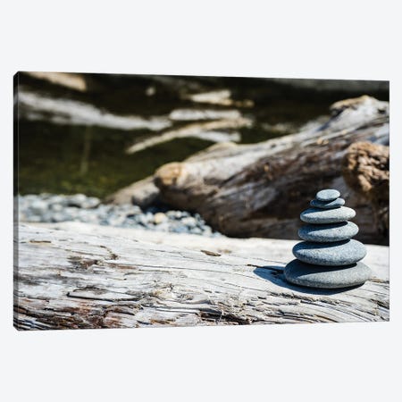 Stacked Stones Canvas Print #HRB6} by Heather Roberson Canvas Print