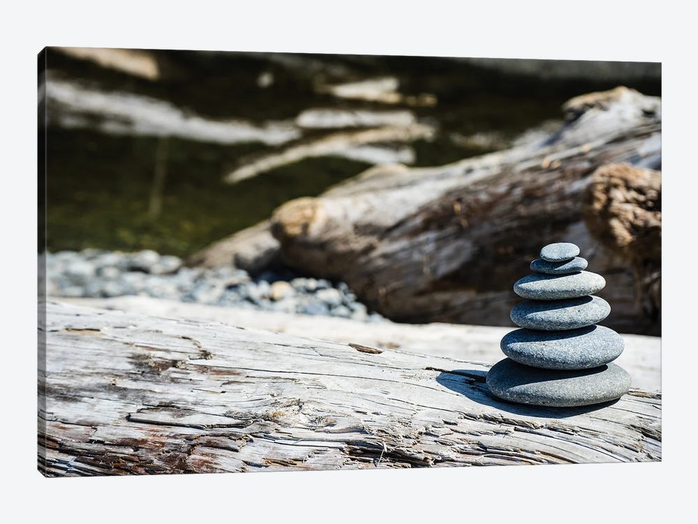 Stacked Stones by Heather Roberson 1-piece Canvas Wall Art