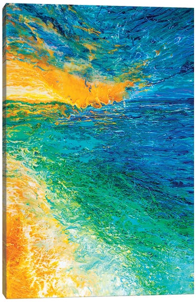 Green Shores Canvas Art Print - HRH EMERALD