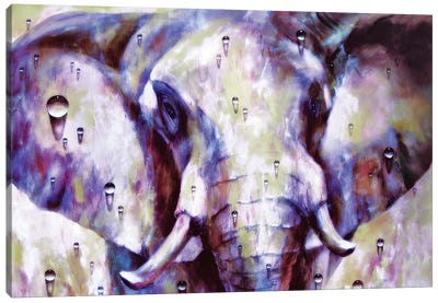 Elephant Canvas Art Print - HRH EMERALD