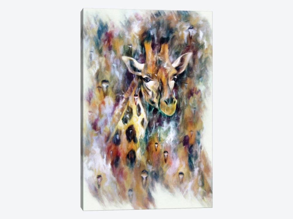 Giraffe by HRH EMERALD 1-piece Canvas Artwork