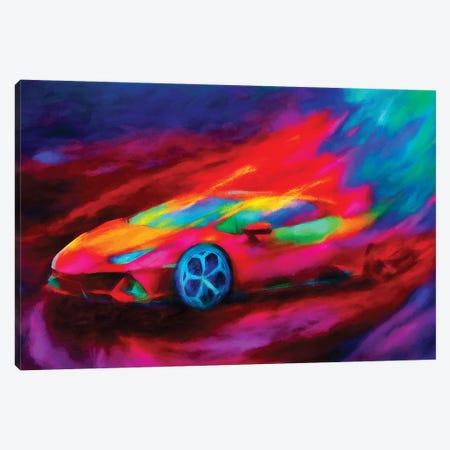 Lamborghini Hurricane Canvas Print #HRH30} by HRH EMERALD Canvas Art Print