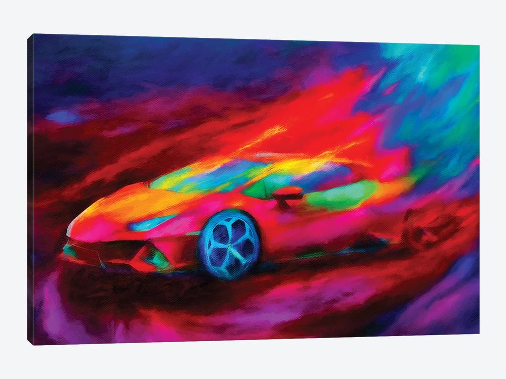 Lamborghini Hurricane by HRH EMERALD 1-piece Canvas Art