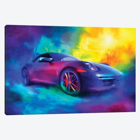 Porsche 911 Canvas Print #HRH32} by HRH EMERALD Art Print