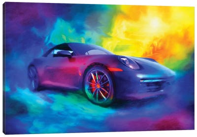 Porsche 911 Canvas Art Print - HRH EMERALD