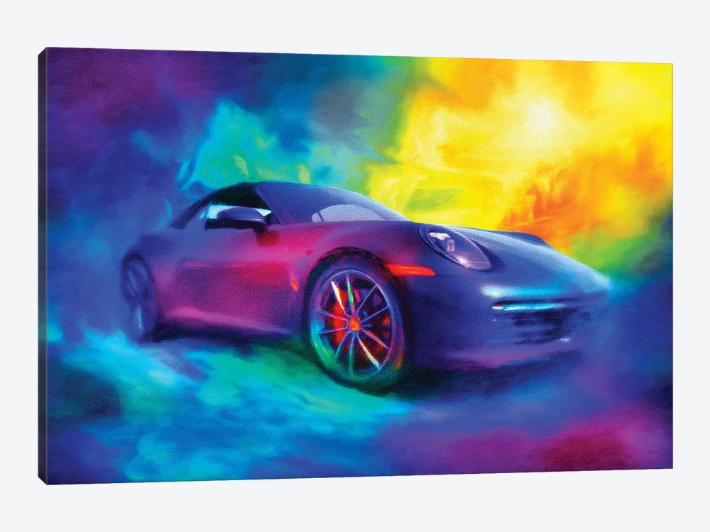 Porsche 911 by HRH EMERALD 1-piece Canvas Art