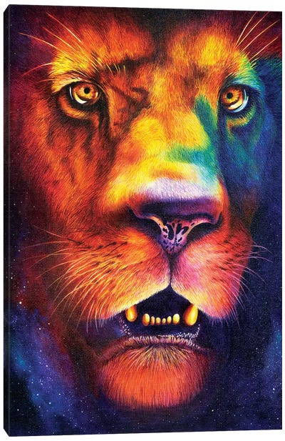 Lion Canvas Art Print - HRH EMERALD