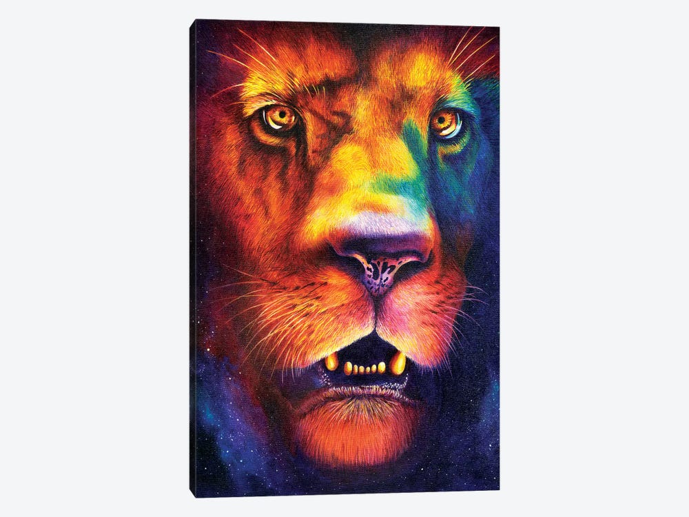 Lion by HRH EMERALD 1-piece Canvas Art Print