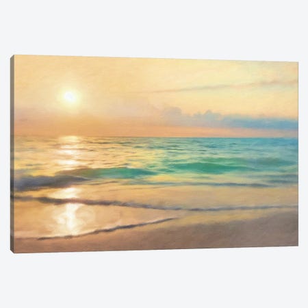 Peaceful Sunset Canvas Print #HRH8} by HRH EMERALD Canvas Wall Art