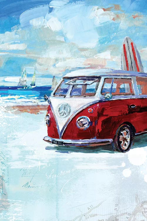 Red Camper Van by Harrison Ripley wall art