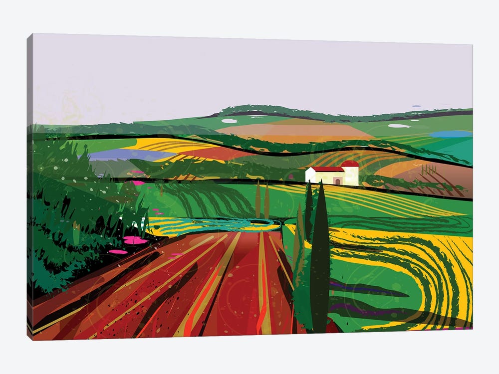 Farm No. 8 by Charles Harker 1-piece Canvas Art Print