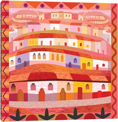 Little Sonora (Square) Canvas Art Print - Orange Art