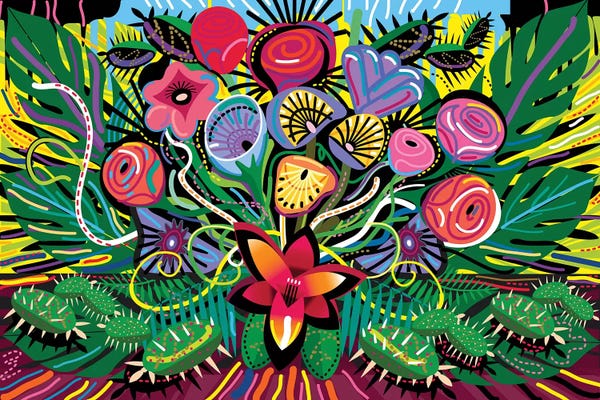 Mesmerizing Digital Artists: Jungle Foliage by Charles Harker