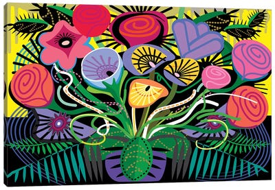Penacho Flowers Canvas Art Print - Bouquet Art