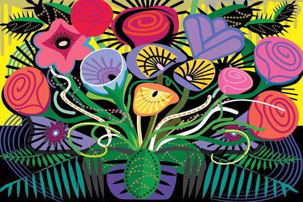 Tropical Living Room: Penacho Flowers by Charles Harker