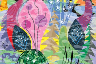 Fluttering Heart by Charles Harker multi panel art