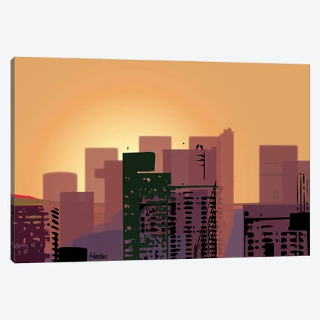 Sunset over San Francisco Canvas Print #HRK132} by Charles Harker Canvas Art Print