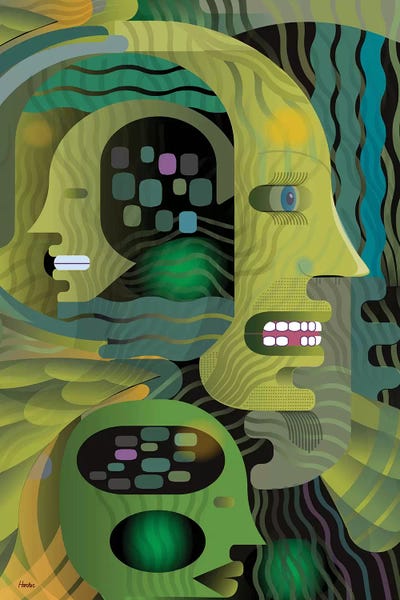 Father and Son by Charles Harker multi panel art