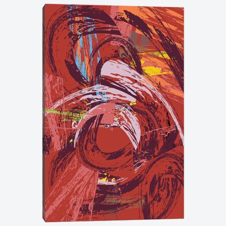 Red Bang II Canvas Print #HRK143} by Charles Harker Canvas Artwork