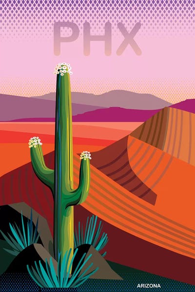 Arizona: Phoenix Travel Poster II by Charles Harker