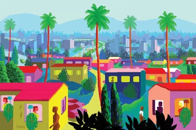 Dear California  by Charles Harker framed canvas print