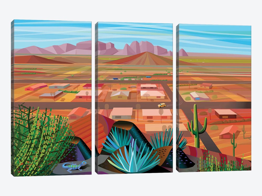 Maricopa County by Charles Harker 3-piece Canvas Wall Art