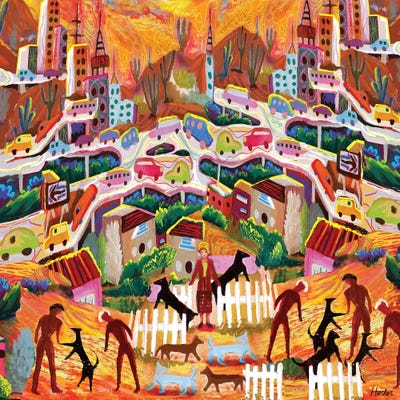 Ambos Nogales by Charles Harker canvas print