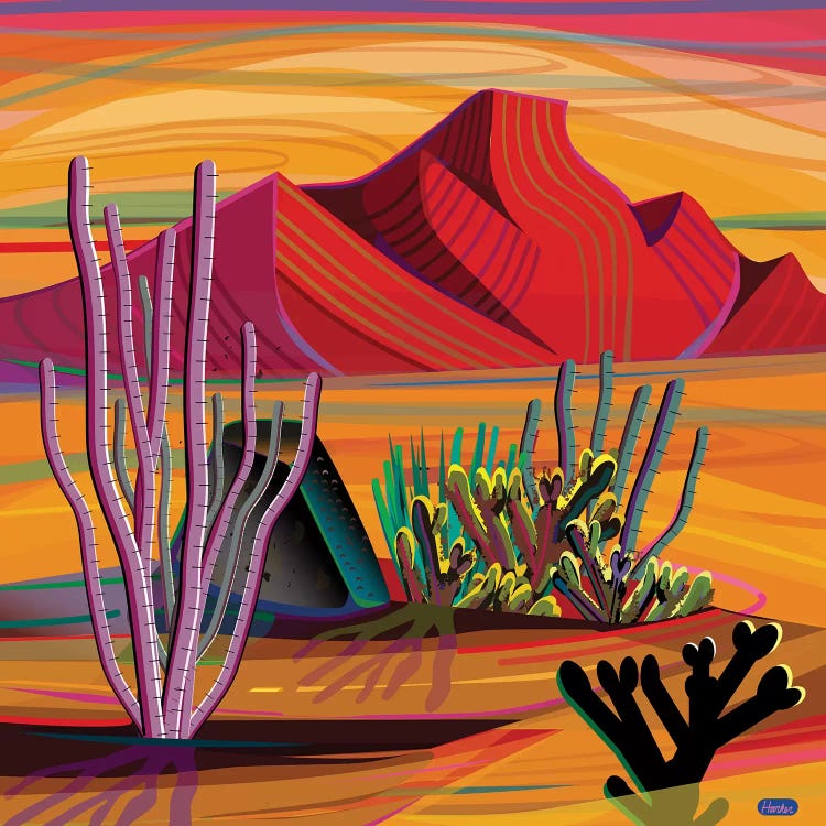 Cactus Garden by Charles Harker wall art