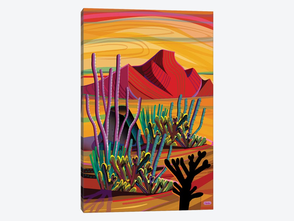 Cactus Oasis by Charles Harker 1-piece Art Print
