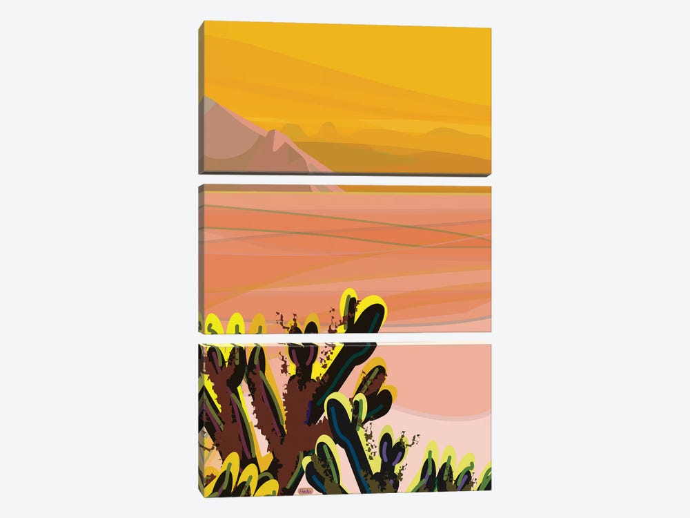 Cholla by Charles Harker 3-piece Canvas Wall Art