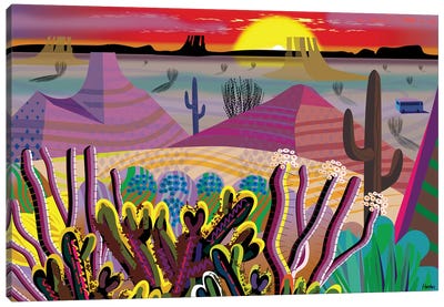 The Desert Within You Canvas Art Print - Cactus Art