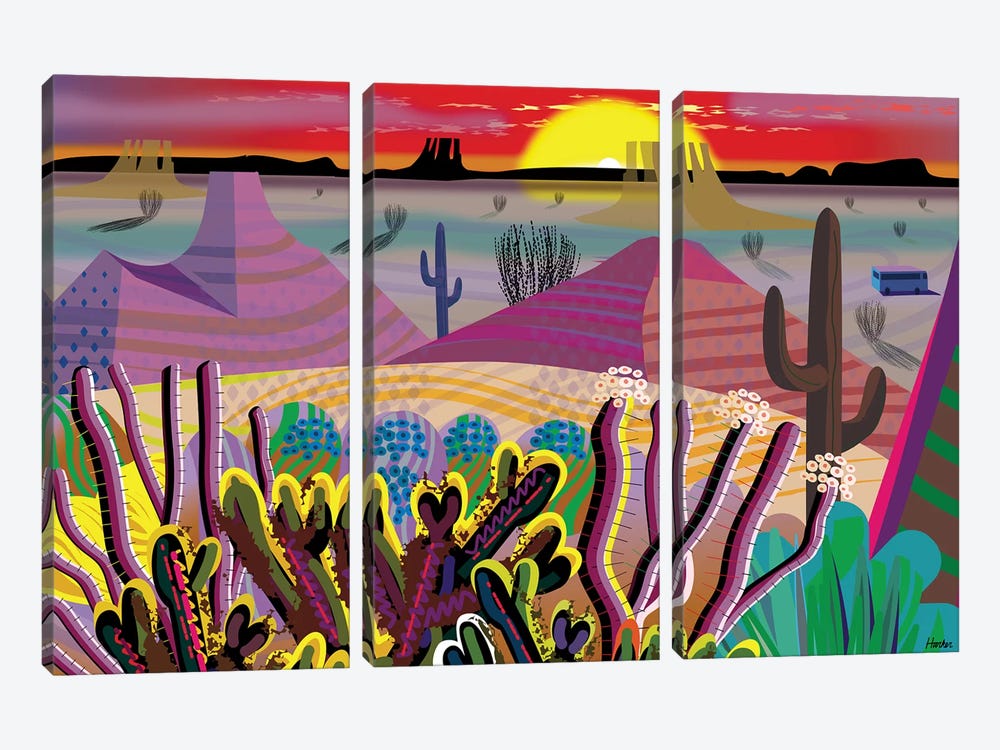 The Desert Within You by Charles Harker 3-piece Canvas Artwork