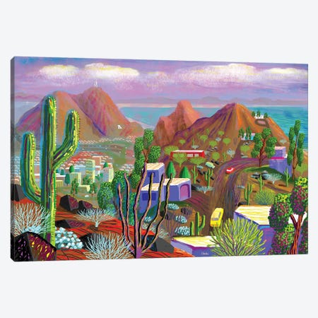 Phoenix After California Falls In The Ocean Canvas Print #HRK198} by Charles Harker Art Print