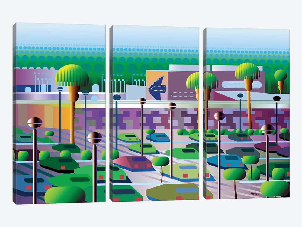 Silicon Valley by Charles Harker 3-piece Canvas Art Print